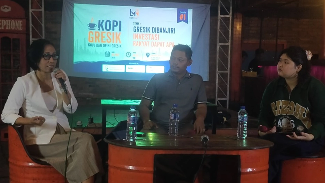 Ngopi dan Opini LMN Gresik Bedah  Kesiapan Anak Muda Menghadapi Ledakan Industri