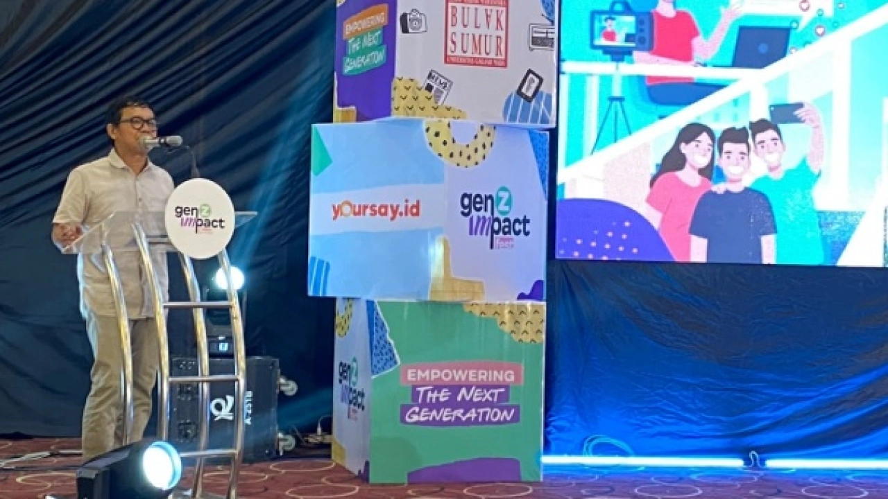 Wakil Rektor UGM, Arie Sujito dalam acara Gen Z Impact Fest 2026. (Suara.com/Shevinna)